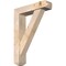 Ekena Millwork Traditional Craftsman Smooth Bracket w/ Offset Brace, Douglas Fir, 5 1/2"W x 22"D x 30"H BKT0604X22X30TRA04SDF - alternate 1
